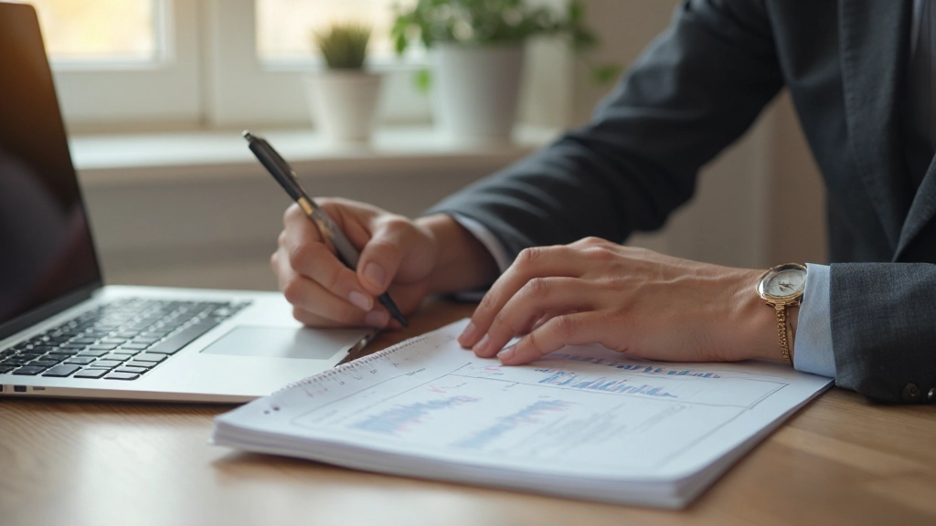 Бюджетная таблица и финансовые записи на столе