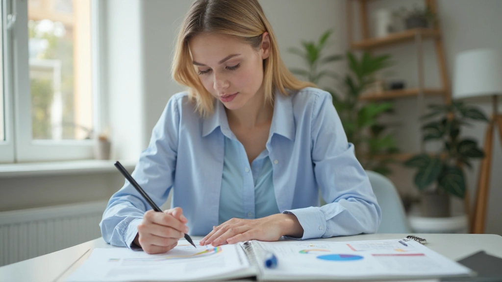 Профессиональное фото планирования бюджета с цветными диаграммами и финансовыми таблицами на столе